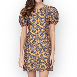 JADE‎ NWT Pocket Shift Dress in Mandarin Deco- size M- Artsy Avant Garde Fall